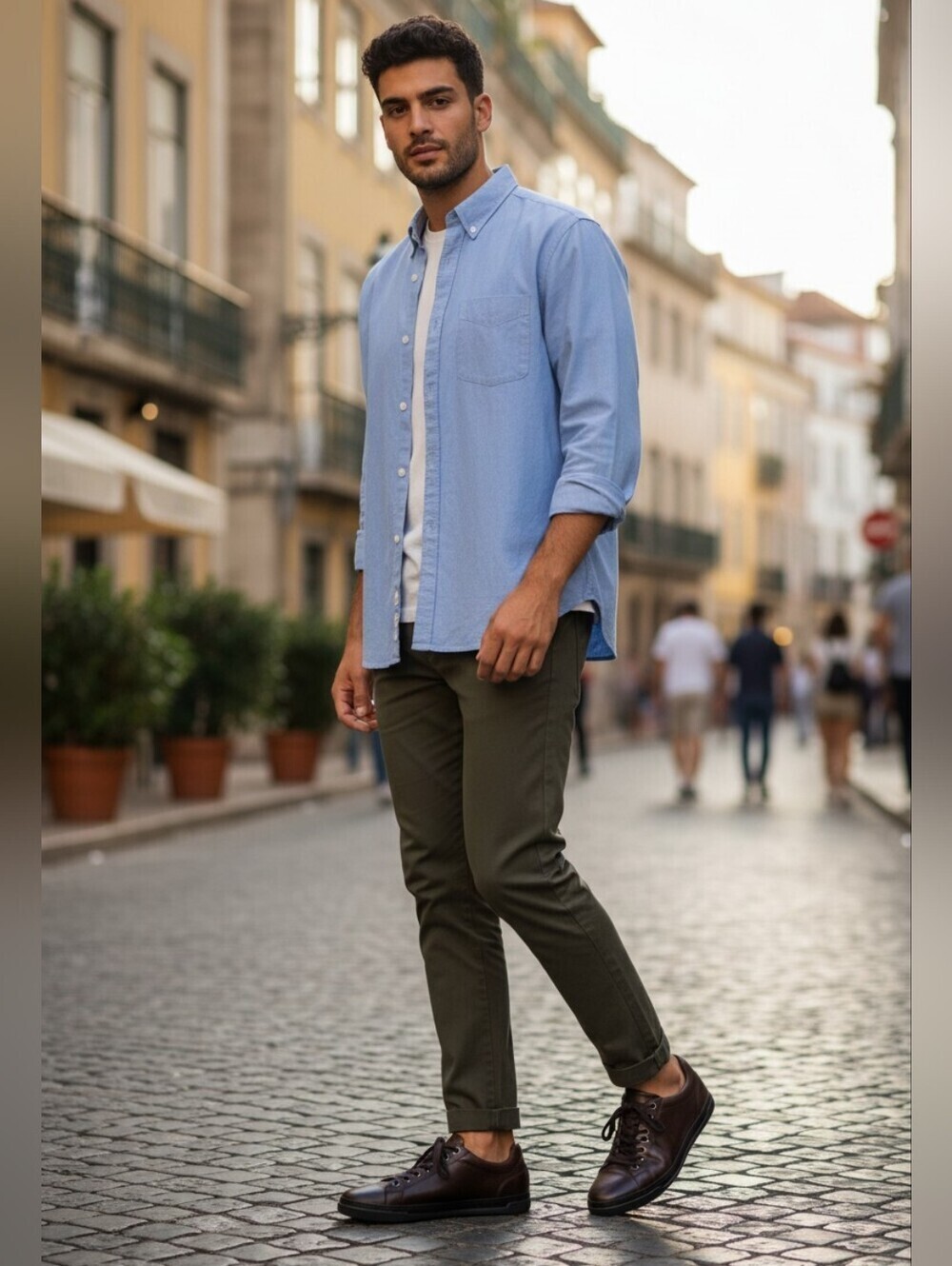 Allen Edmonds Dark Brown Leather Sneakers
